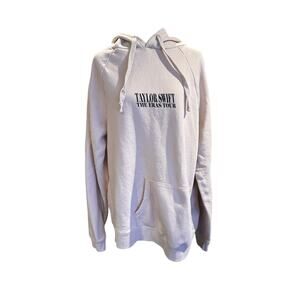 TAYLOR SWIFT The Eras Tour Official Hoodie Sweatshirt Size L Front Back Graphic